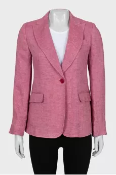 Pink linen jacket