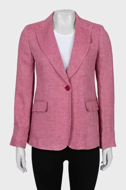 Pink linen jacket