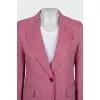 Pink linen jacket