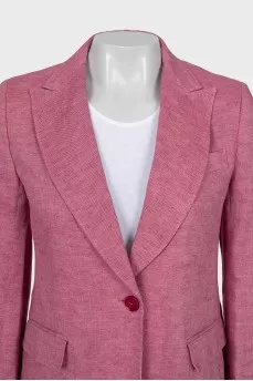 Pink linen jacket