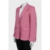 Pink linen jacket
