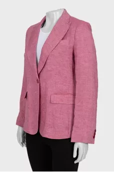 Pink linen jacket