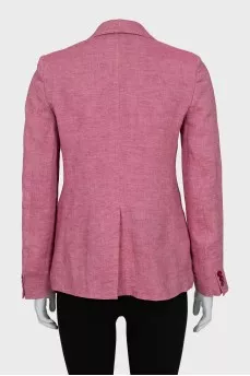 Pink linen jacket