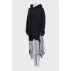 Dress with asymmetrical hem