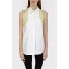Top blouse behind the neck with an open back with a tag