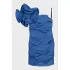 Blue asymmetrical dress