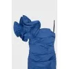 Blue asymmetrical dress