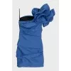Blue asymmetrical dress