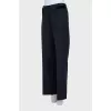 Blue straight cut trousers