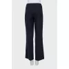 Blue straight cut trousers