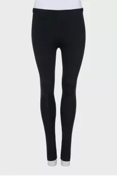 Black skinny fit leggings