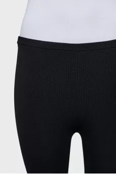 Black skinny fit leggings