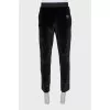 Men's velvet trousers with pockets