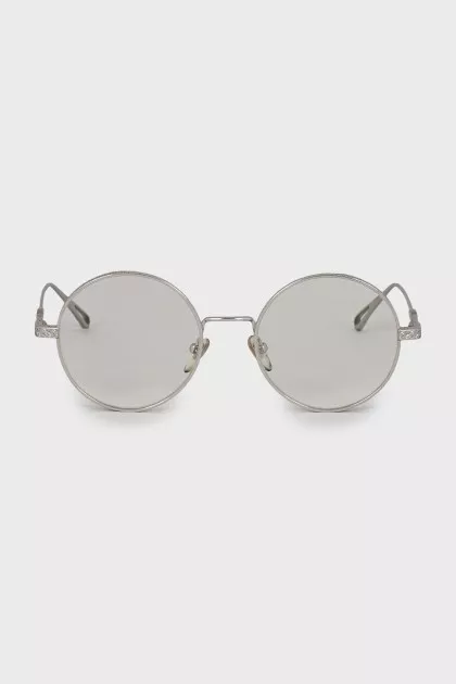Silver glasses with embossed frame
