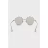 Silver glasses with embossed frame