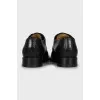 Men's leather shoes with square toe