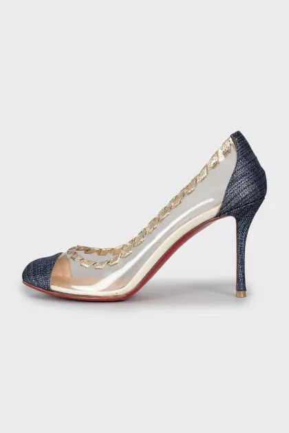Transparent stiletto heels