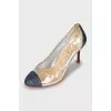 Transparent stiletto heels