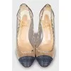 Transparent stiletto heels