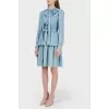 Denim's dress with flower stalls with tag