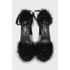 Leather shoes with decor