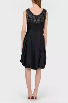 Cocktail black dress with tag