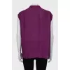 Straight blouse in purple