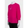 Fitted silk blouse