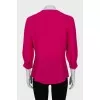 Fitted silk blouse