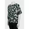 Oversized silk blouse