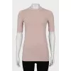 T-shirt with button fastening