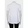 White T-shirt with floral embroidery