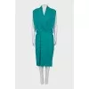 Green sleeveless dress
