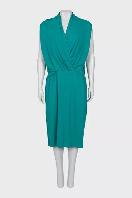 Green sleeveless dress