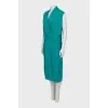 Green sleeveless dress