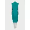 Green sleeveless dress