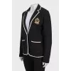 Jacket with contrast trim