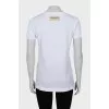 White T-shirt with branded print