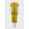 Yellow dress with animal print