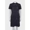 Straight dress with lace