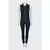 Jumpsuit decorated with crystals
