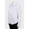White shirt with frills