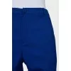 Blue wool trousers with creases