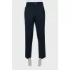 Men's tapered trousers in blue