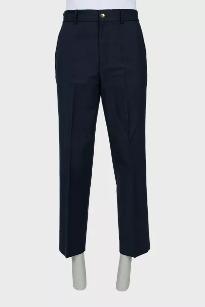 Men's tapered trousers in blue