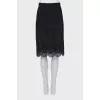 Lace straight skirt