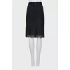 Lace straight skirt