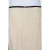 Light skirt with burgundy inserts
