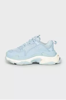 Голубые кроссовки Triple S