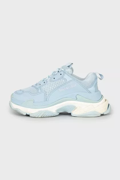 Голубые кроссовки Triple S